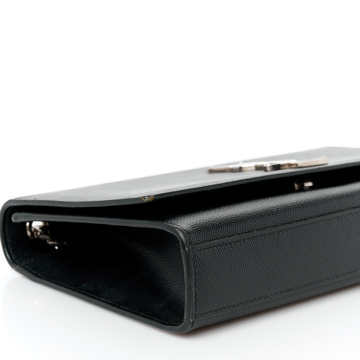 Saint Laurent Grain De Poudre Medium Classic Monogram Kate Satchel Black 10 of 11