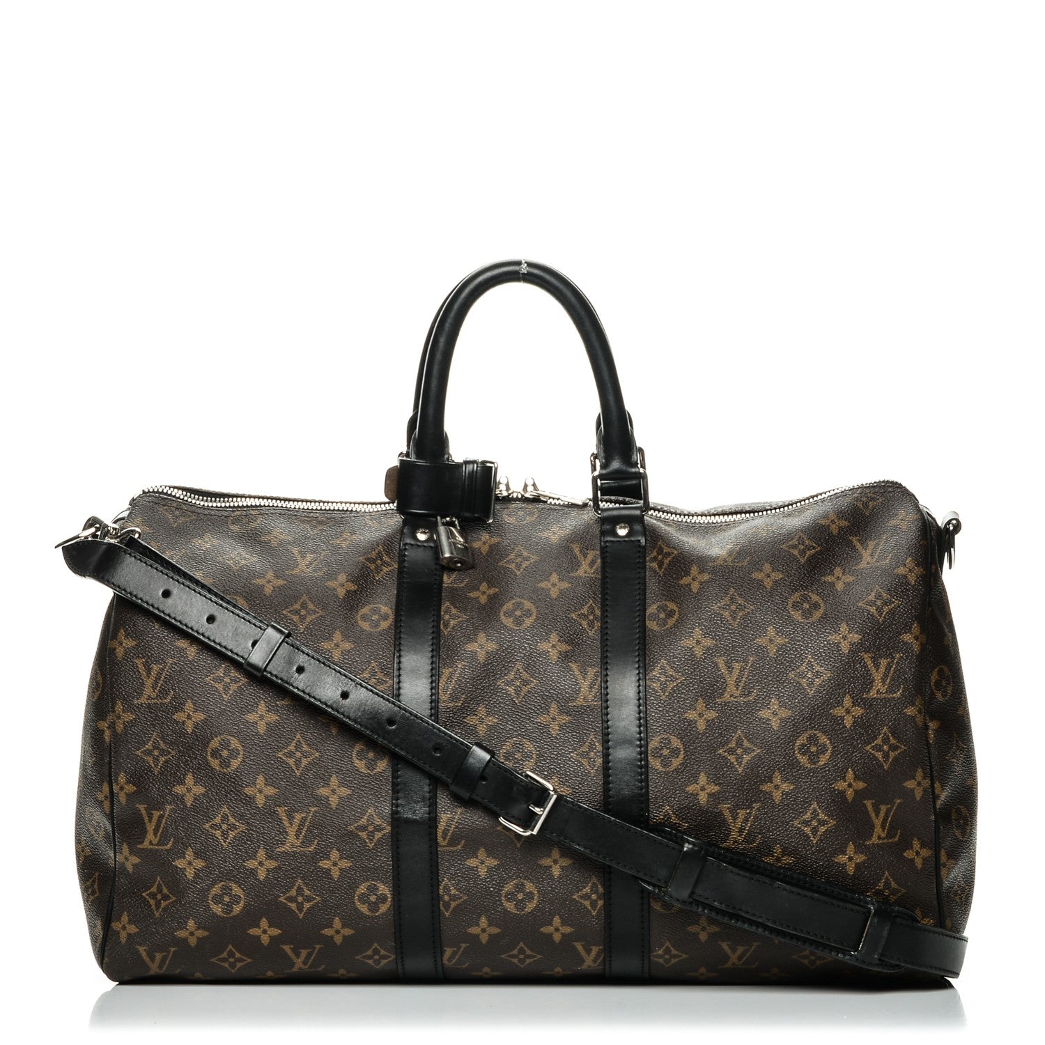 Louis Vuitton Monogram Macassar Keepall Bandouliere 45 1 of 12