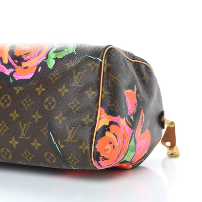 Louis Vuitton Monogram Roses Speedy 30 10 of 13