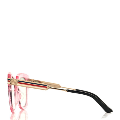 Gucci Acetate Square Frame Web Glitter GG0281S Sunglasses Pink 3 of 7