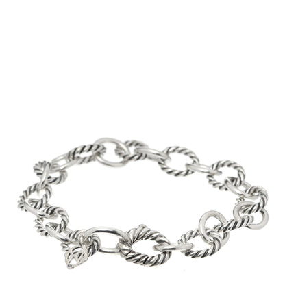 David Yurman Sterling Silver 10mm Medium Oval Link Bracelet 3 of 5