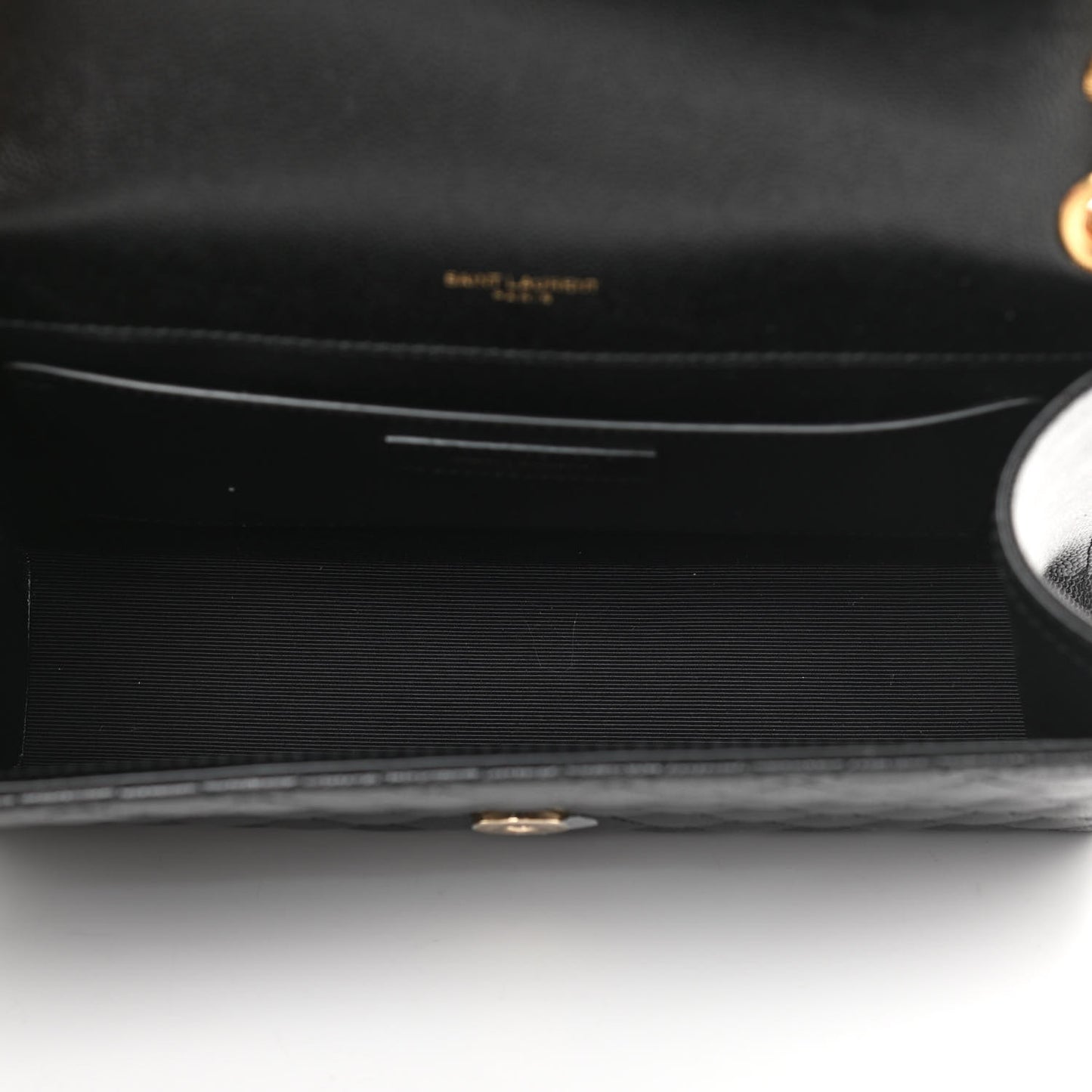 Grain De Poudre Textured Mixed Matelasse Triquilt Medium Monogram Satchel Black