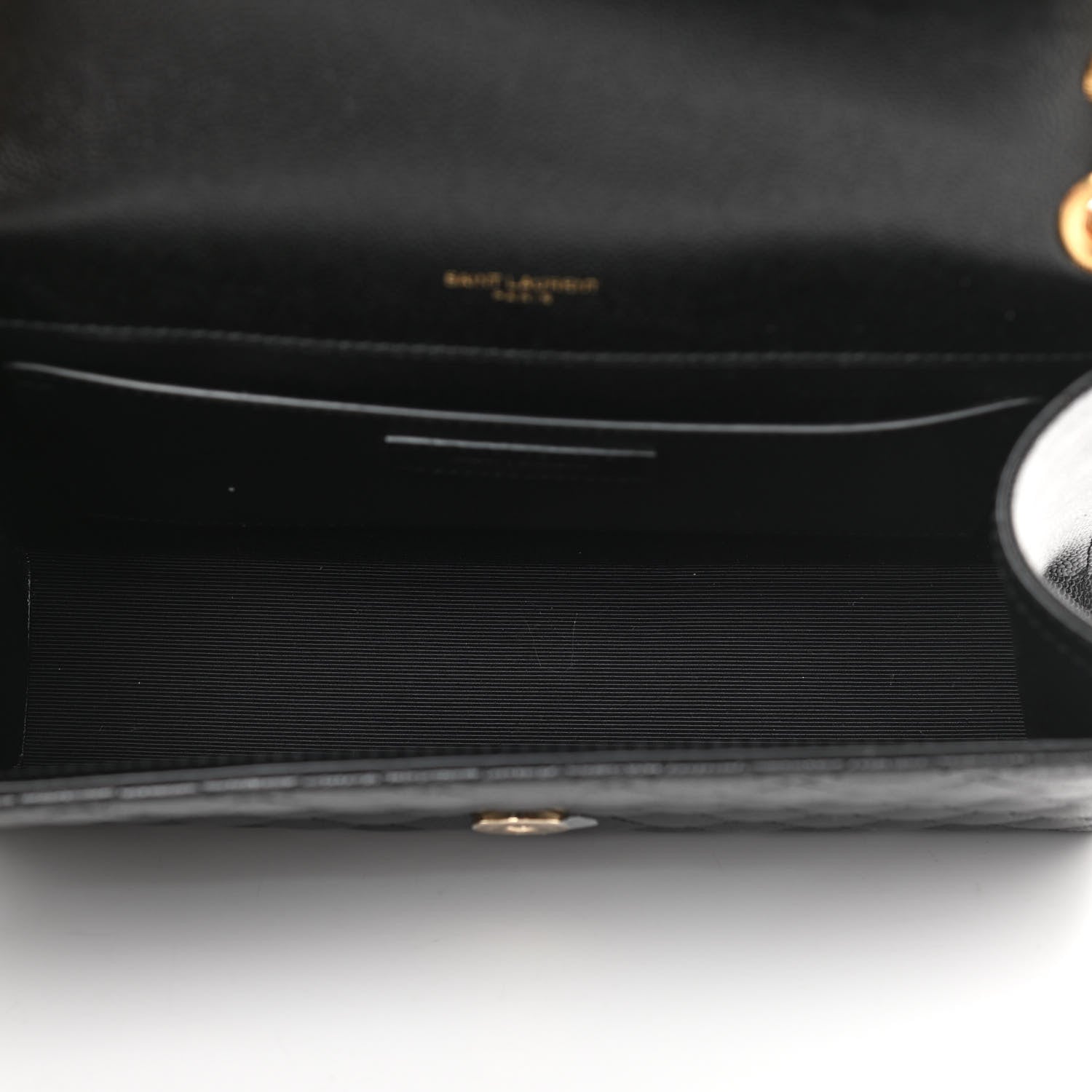 Saint Laurent Grain De Poudre Textured Mixed Matelasse Triquilt Medium Monogram Satchel Black 5 of 10