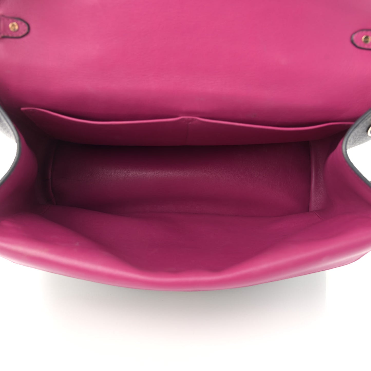 Bullcalf Medium Be Dior Flap Black Fraise