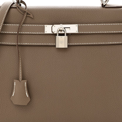 Hermes Togo Kelly Retourne 32 Etoupe 8 of 12