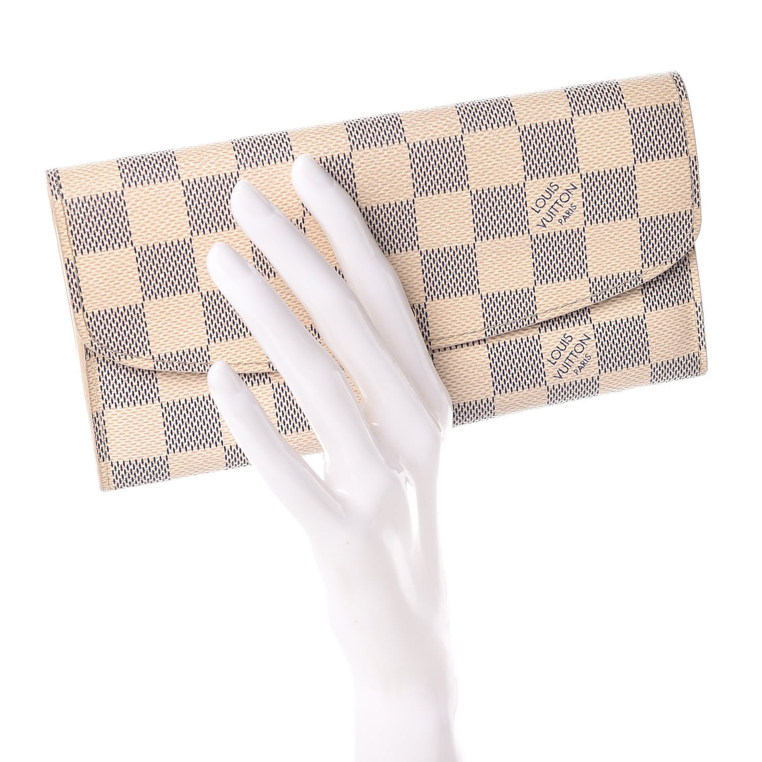 Louis Vuitton Damier Azur Emilie Wallet 2 of 13