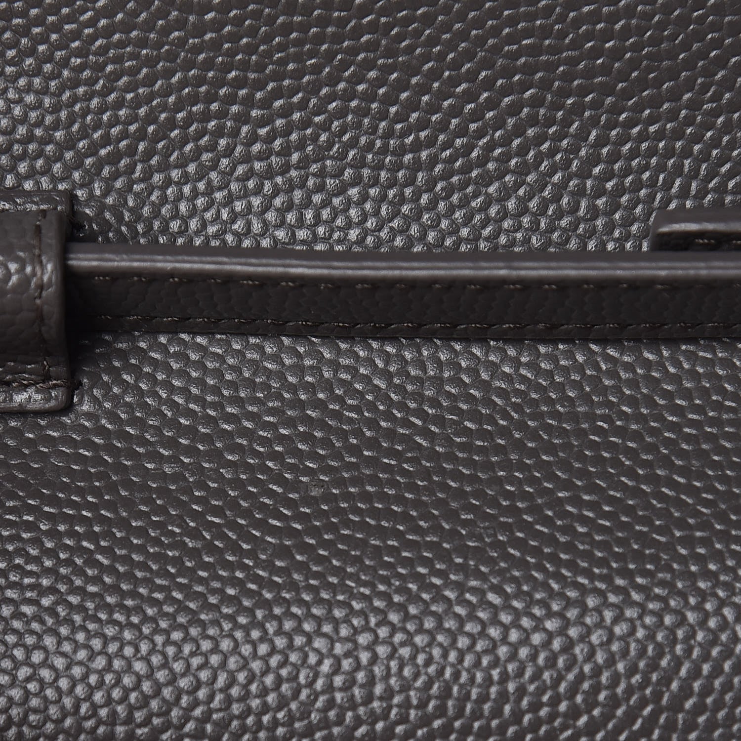 Saint Laurent Grain De Poudre Matelasse Chevron Monogram Chain Wallet Earth 8 of 14