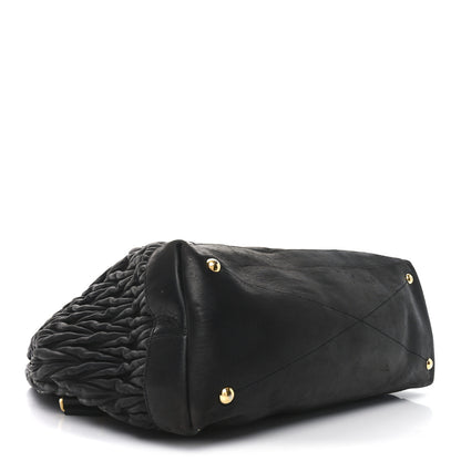 Miu Miu Nappa Matelasse Top Handle Black 4 of 10