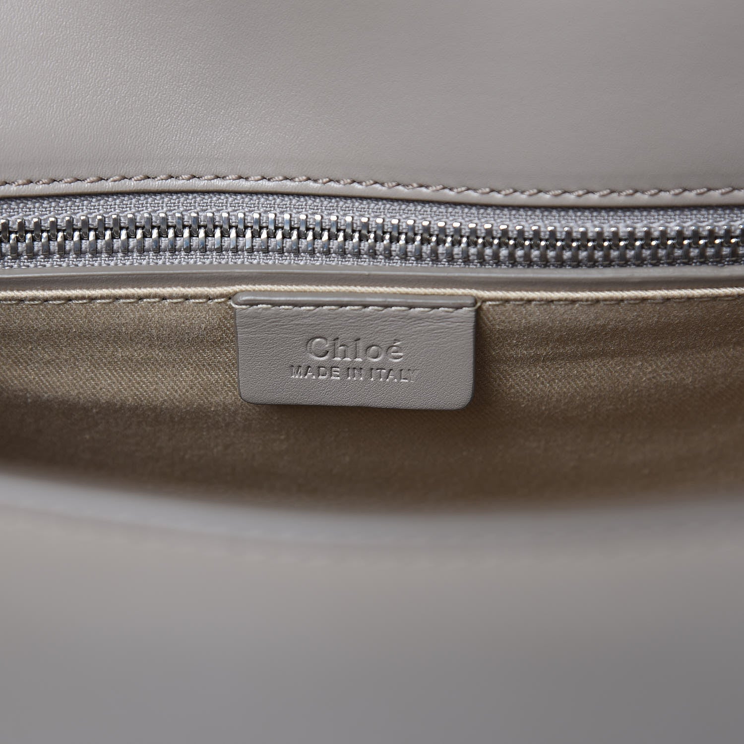 Chloe Shiny Calfskin Medium Annie Shoulder Bag Motty Grey 6 of 11