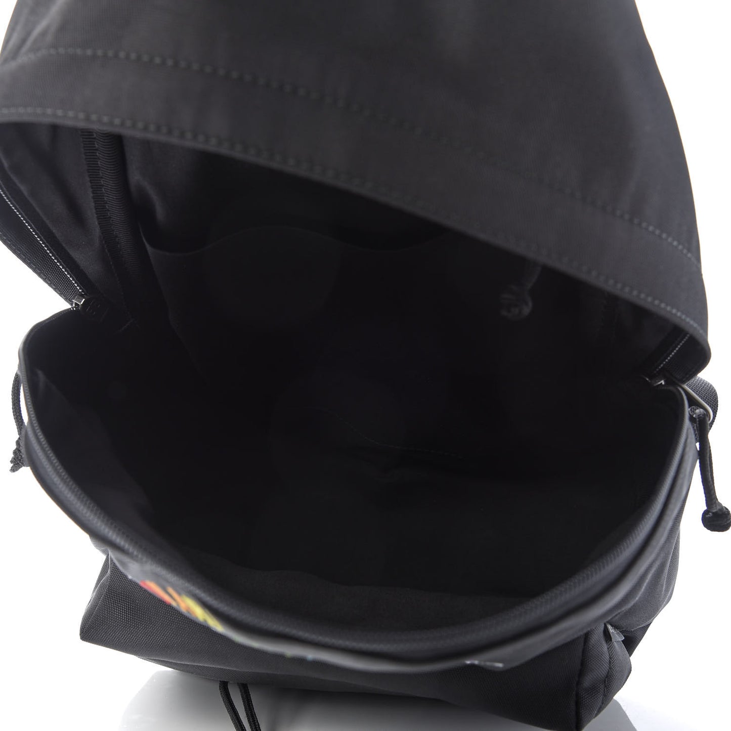 Nylon Embroidered You Are The World Explorer Backpack S Black