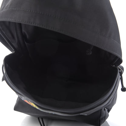Balenciaga Nylon Embroidered You Are The World Explorer Backpack S Black 4 of 7