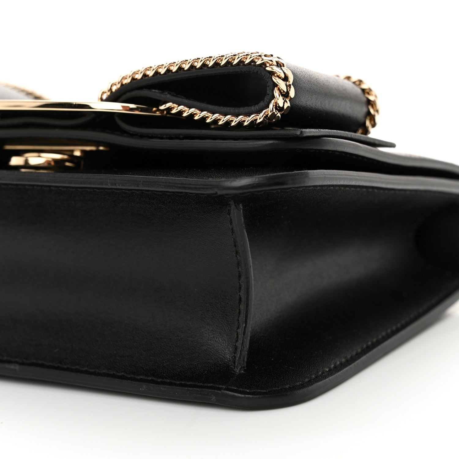 Salvatore Ferragamo Calfskin Chain Mini Vara Bow Crossbody Bag Black 9 of 12