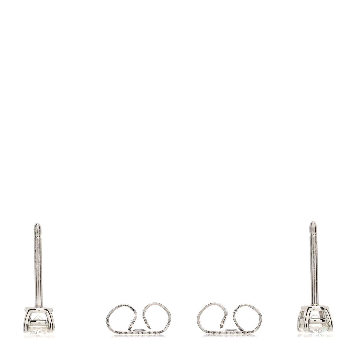 Platinum Diamond .36ctw Solitaire Earrings