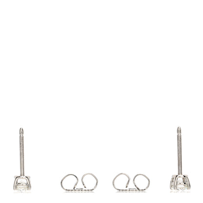 Tiffany Platinum Diamond .36ctw Solitaire Earrings 3 of 4