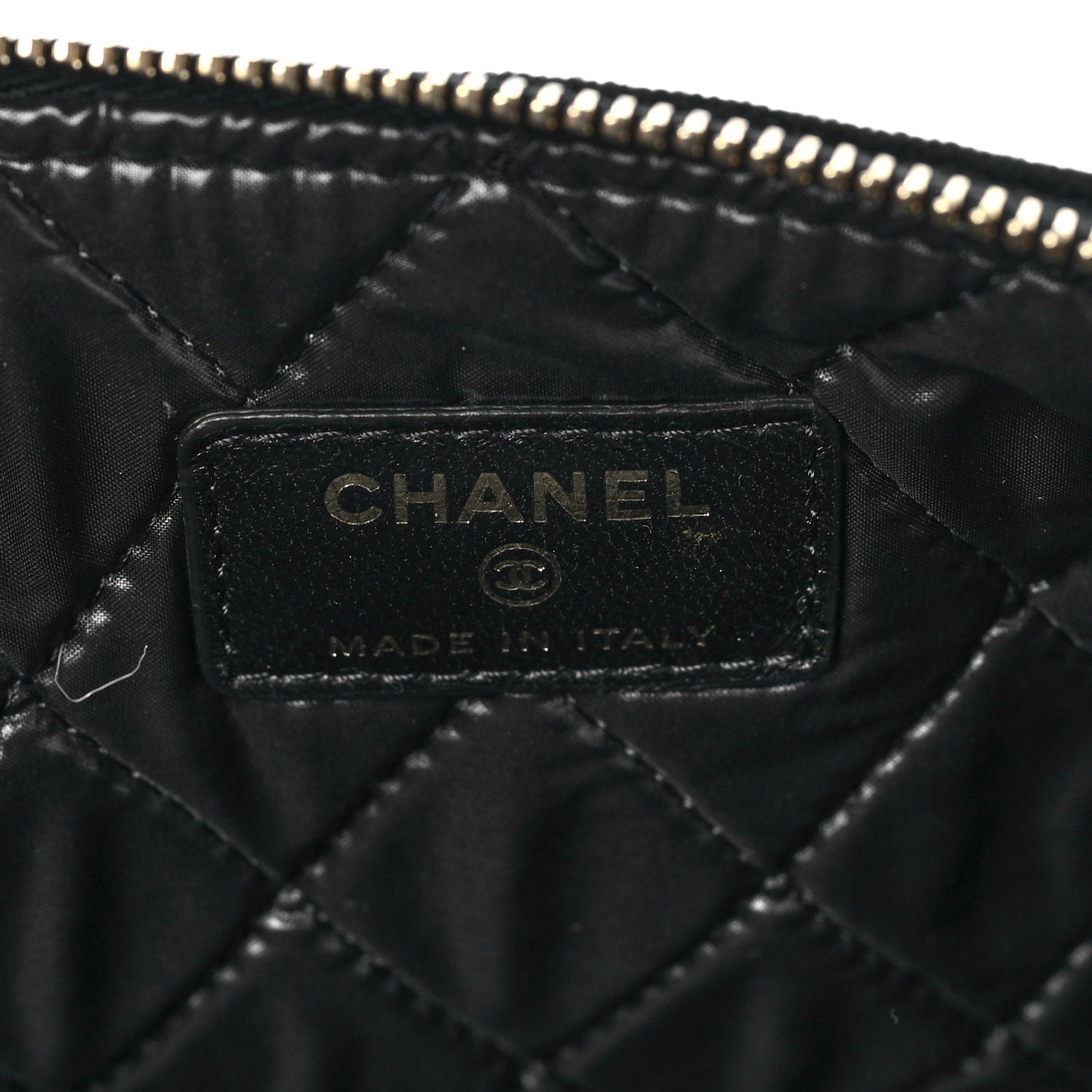 Velvet Quilted Medium Cosmetic Case Black