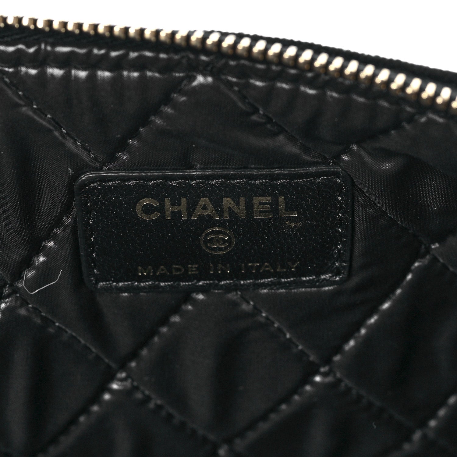 Chanel Velvet Quilted Medium Cosmetic Case Black 6 of 7