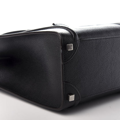Celine Drummed Calfskin Micro Luggage Black 6 of 14