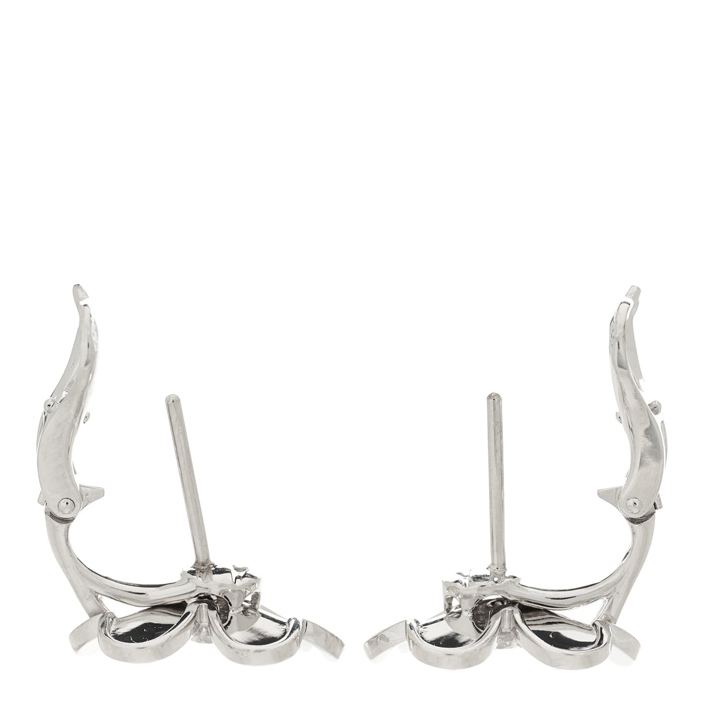 18K White Gold Diamond Small Frivole Earrings