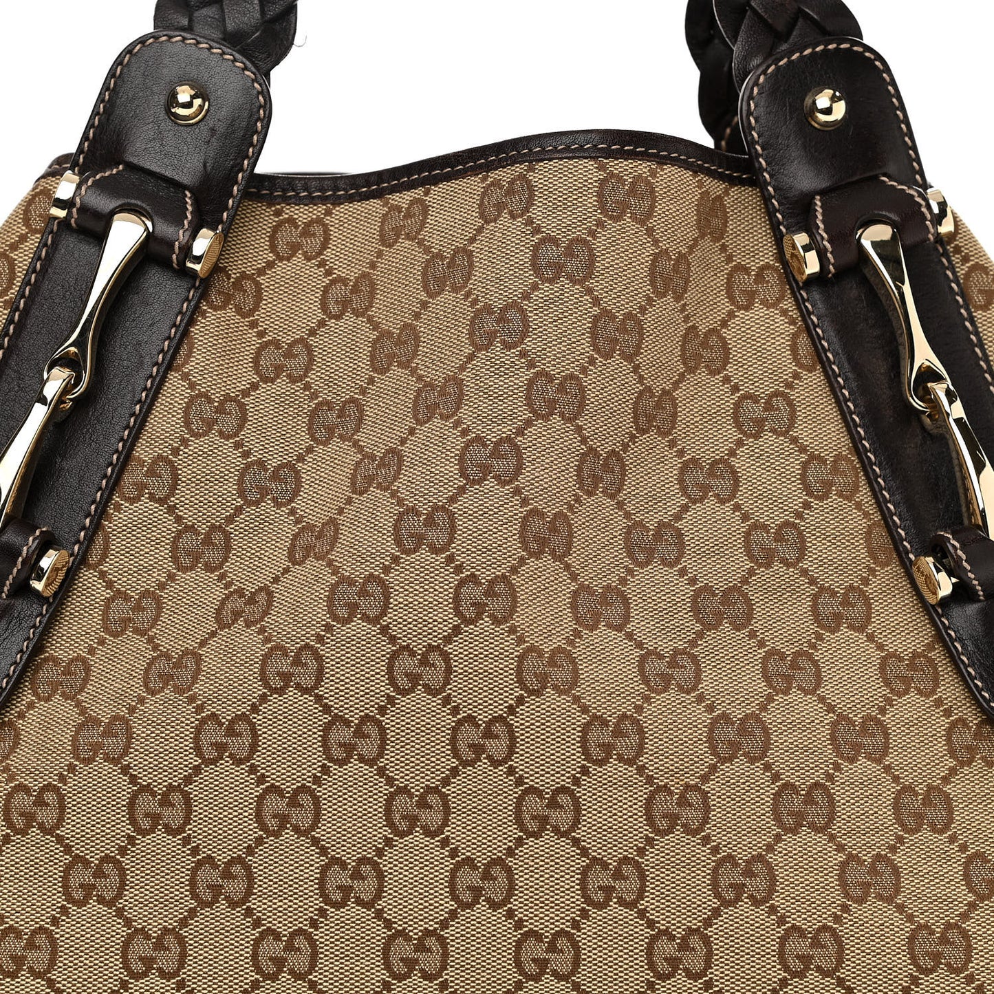 Monogram Medium Pelham Shoulder Bag Dark Brown