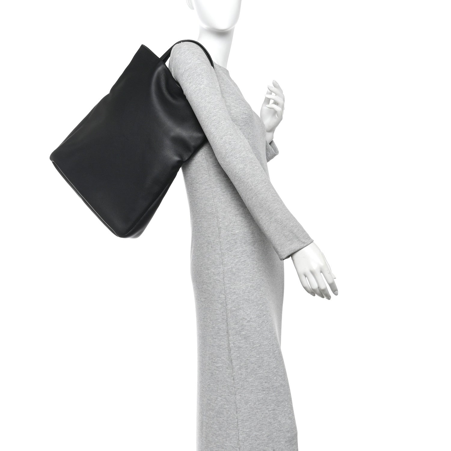 The Row Calfskin Everett Tote Black 2 of 8