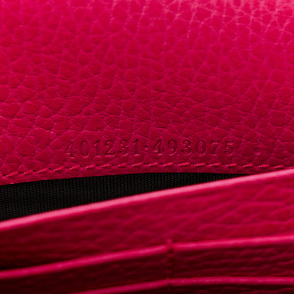 Gucci Dollar Calfskin Crystal Mini Dionysus Chain Wallet Box Pink 7 of 11