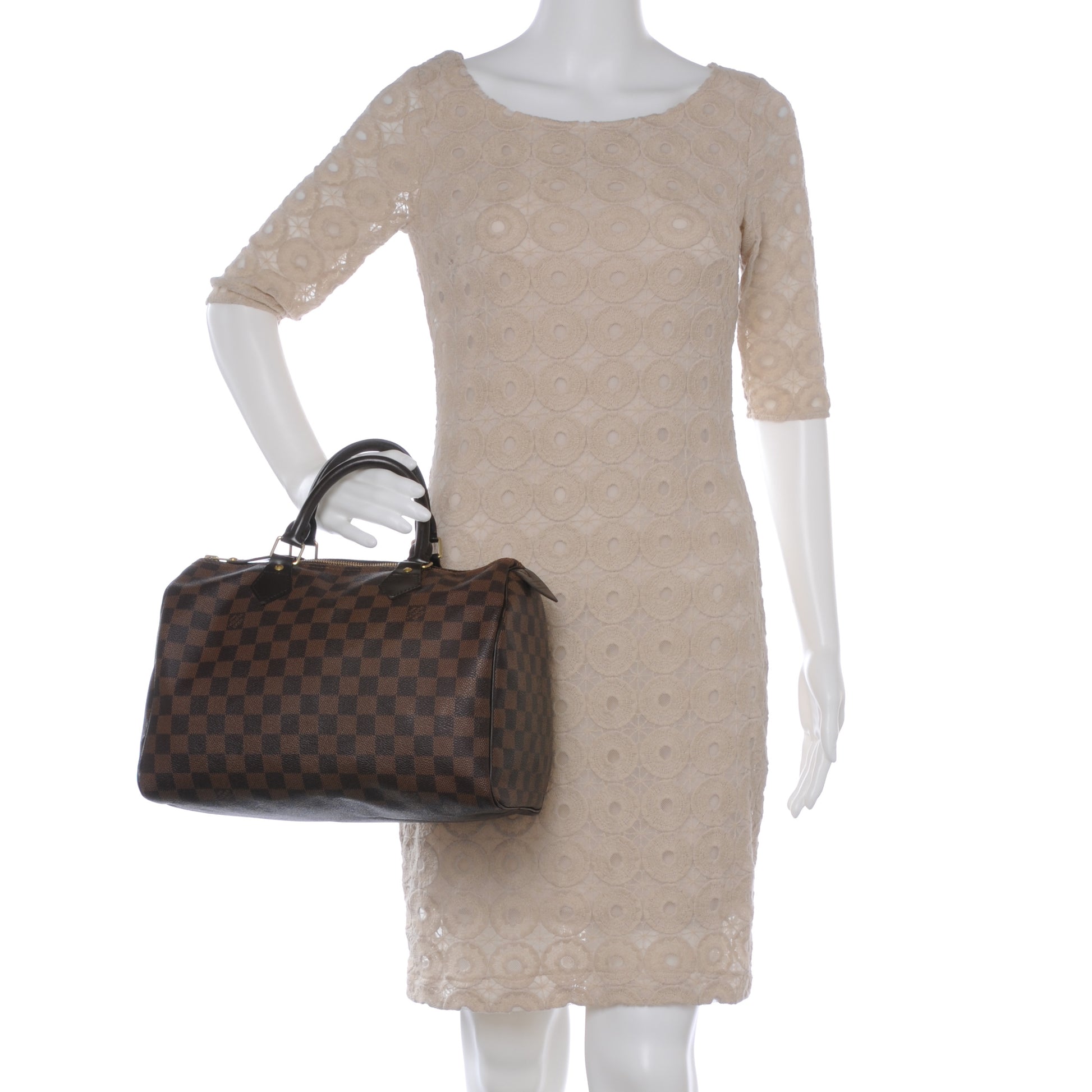 Louis Vuitton Damier Ebene Speedy 30 2 of 15