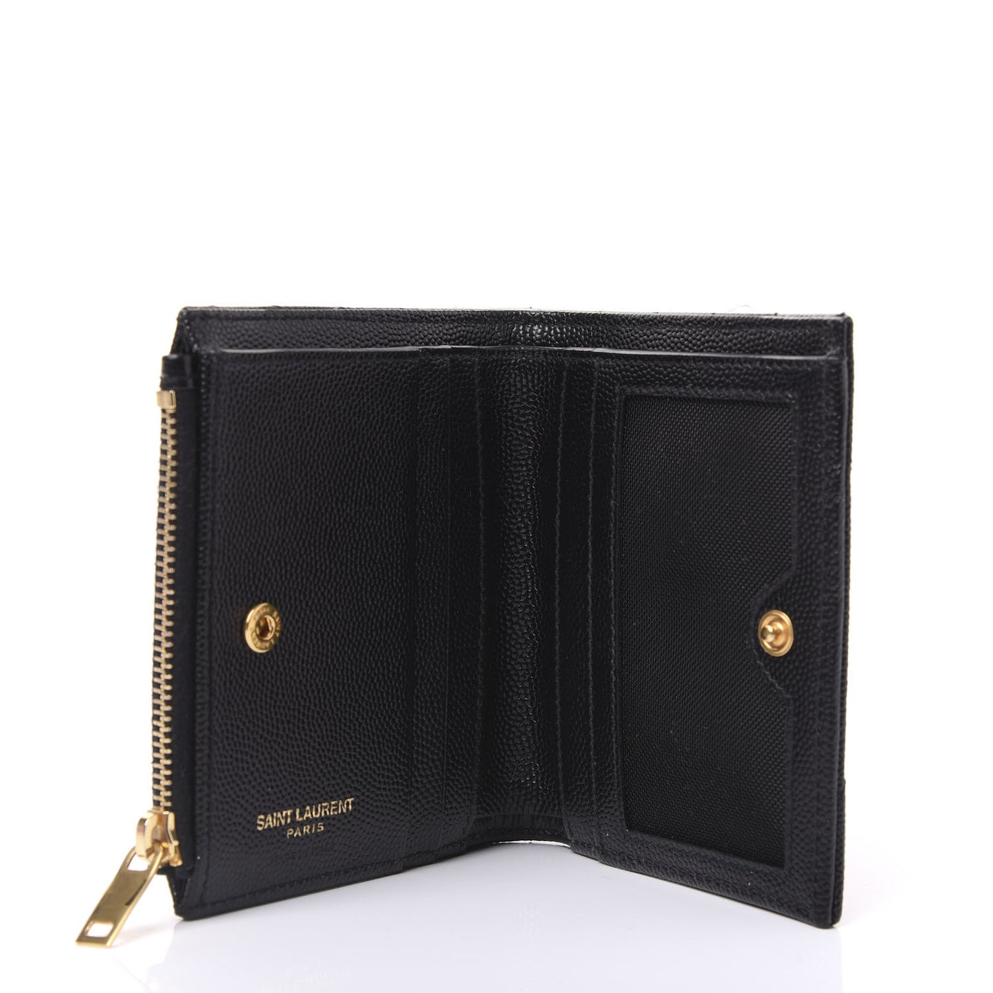 Grain De Poudre Matelasse Chevron Monogram Zipped Card Case Black