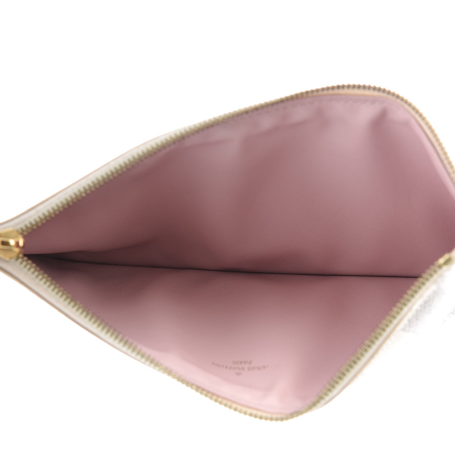 Louis Vuitton Damier Azur Felicie Chain Wallet Zippered Insert Rose Ballerine 5 of 8