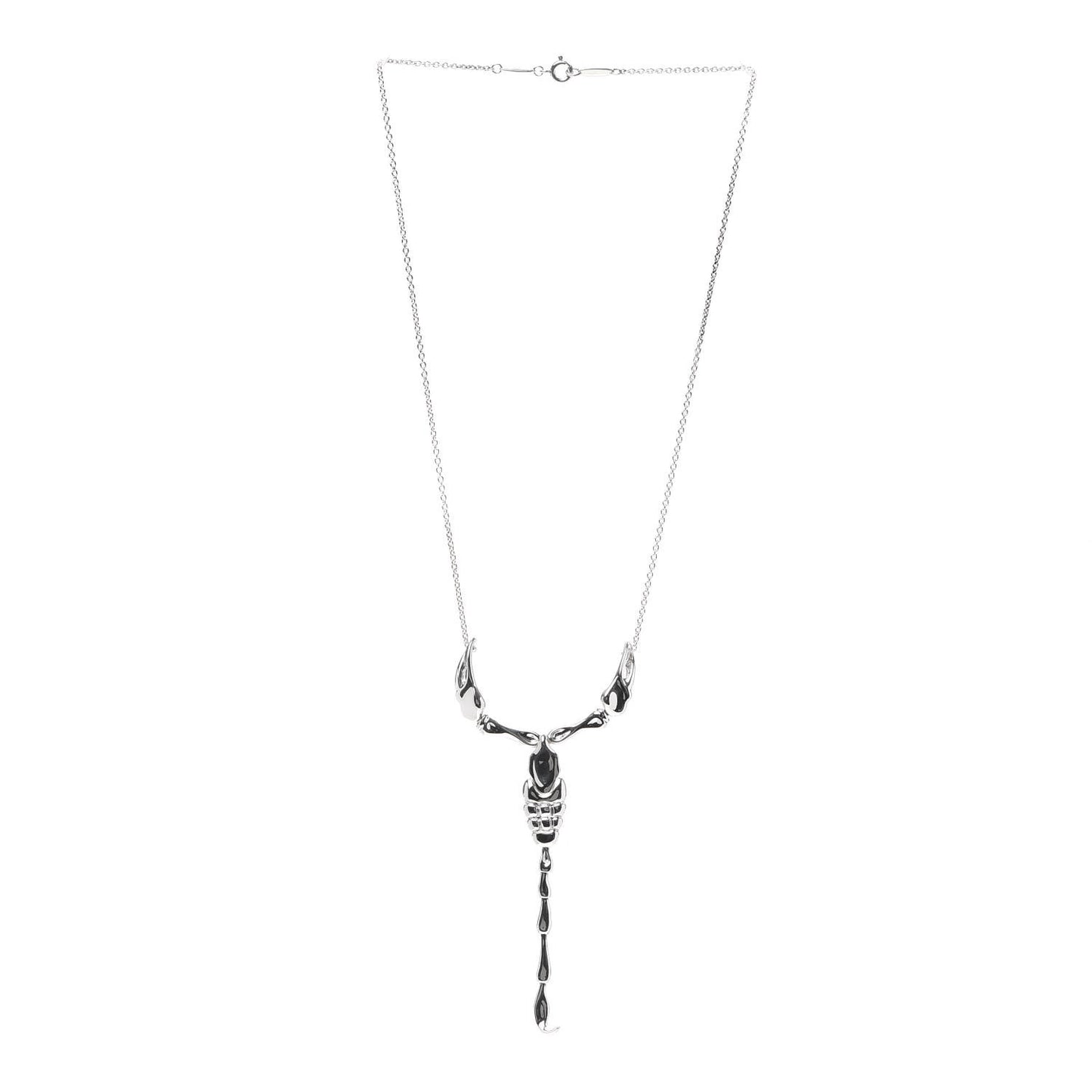 Sterling Silver Elsa Peretti Scorpion Pendant Necklace