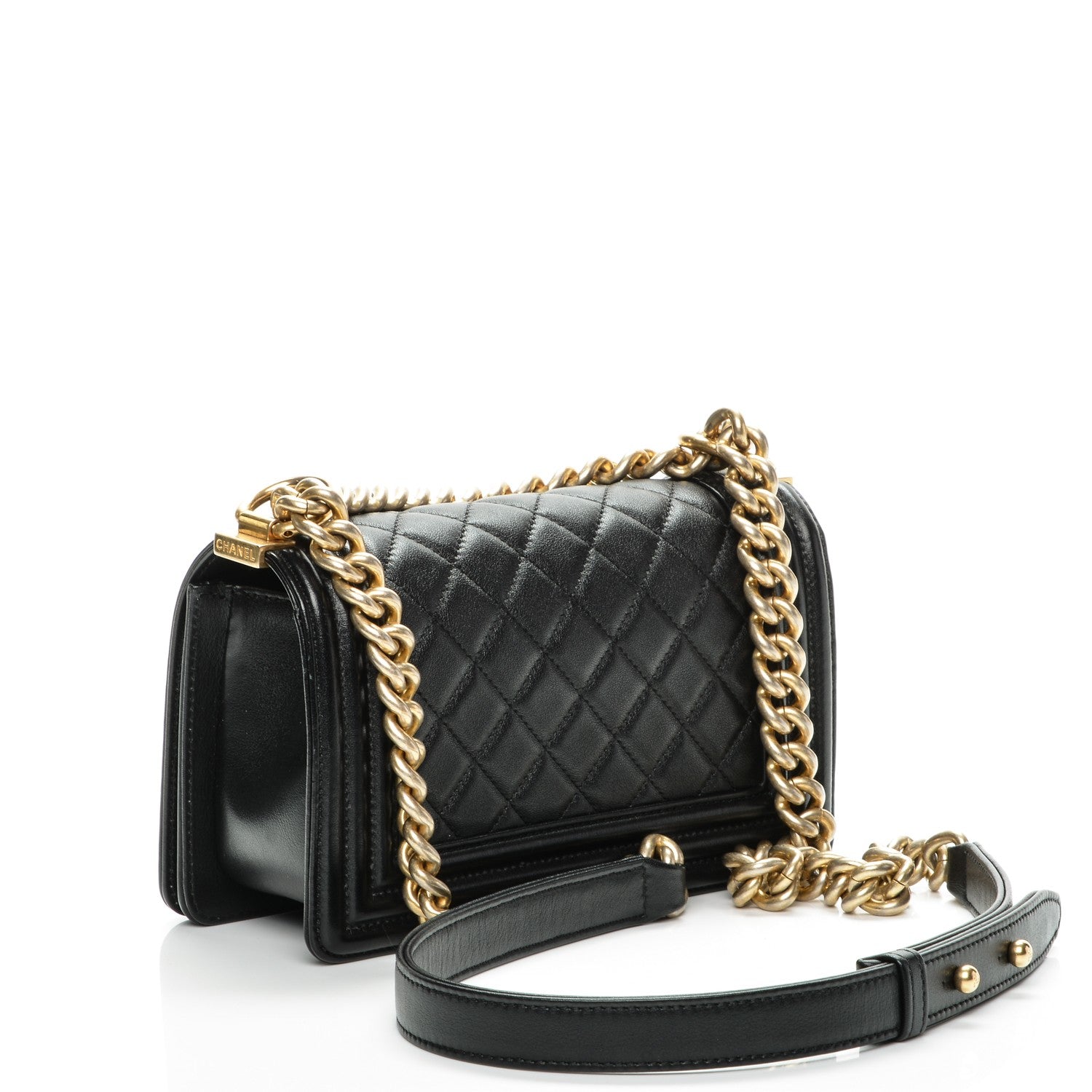 Chanel Calfskin Quilted Small Boy Flap Black 3 of 7