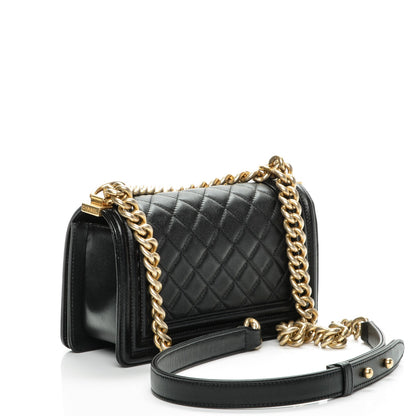 Chanel Calfskin Quilted Small Boy Flap Black 3 of 7