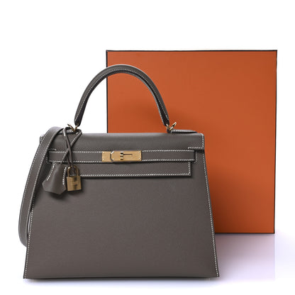 Hermes Epsom Kelly Sellier 28 Etoupe 11 of 11