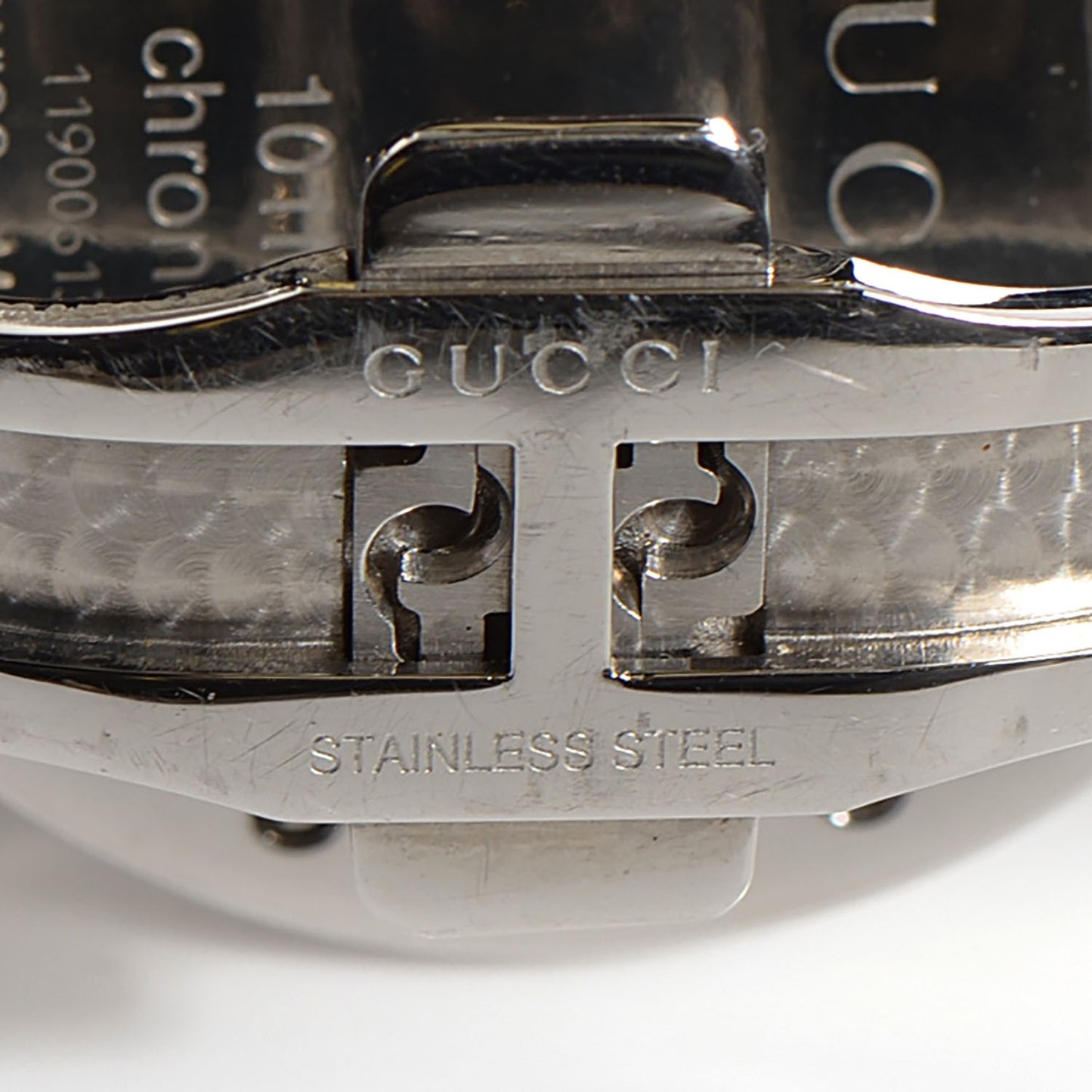 Stainless Steel Diamond Bezel 44mm G-Chrono Quartz Watch Black