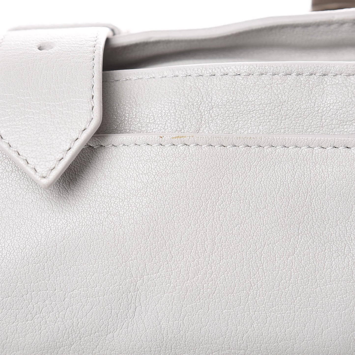 Lambskin Medium PS1 Satchel Pale Steel