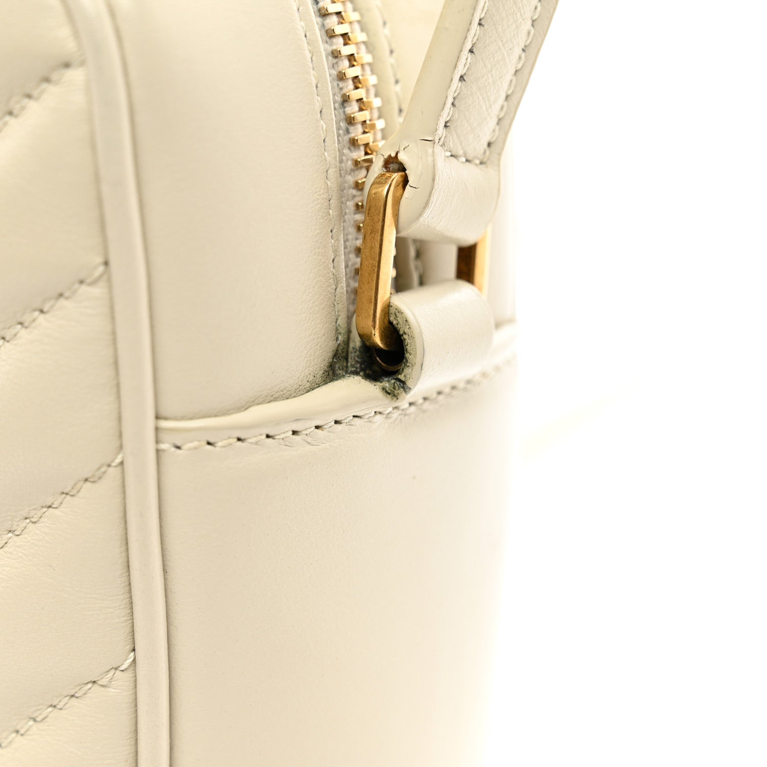 Saint Laurent Calfskin Matelasse Monogram Lou Camera Bag Crema Soft 10 of 12