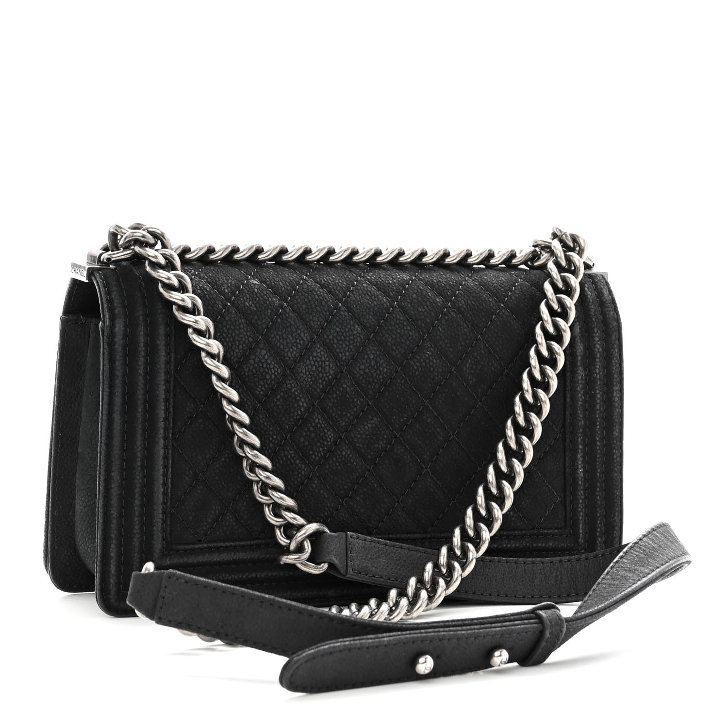 Chanel Iridescent Caviar Quilted Medium Boy Flap Black 3 of 10