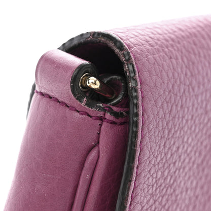 Gucci Pebbled Calfskin Medium Soho Flap Crossbody Peonia Flower 15 of 16