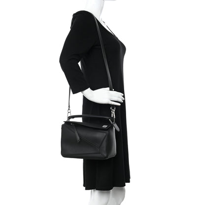 Loewe Calfskin Small Puzzle Bag Black 2 of 11
