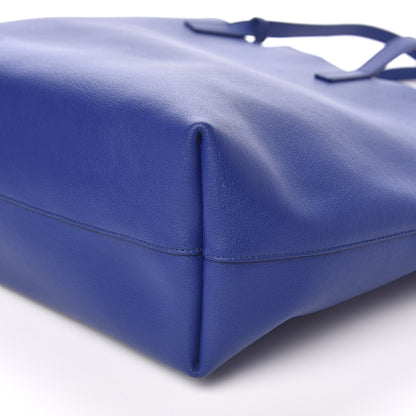 Saint Laurent Calfskin Large Shopping Tote Ultramarine 10 of 11