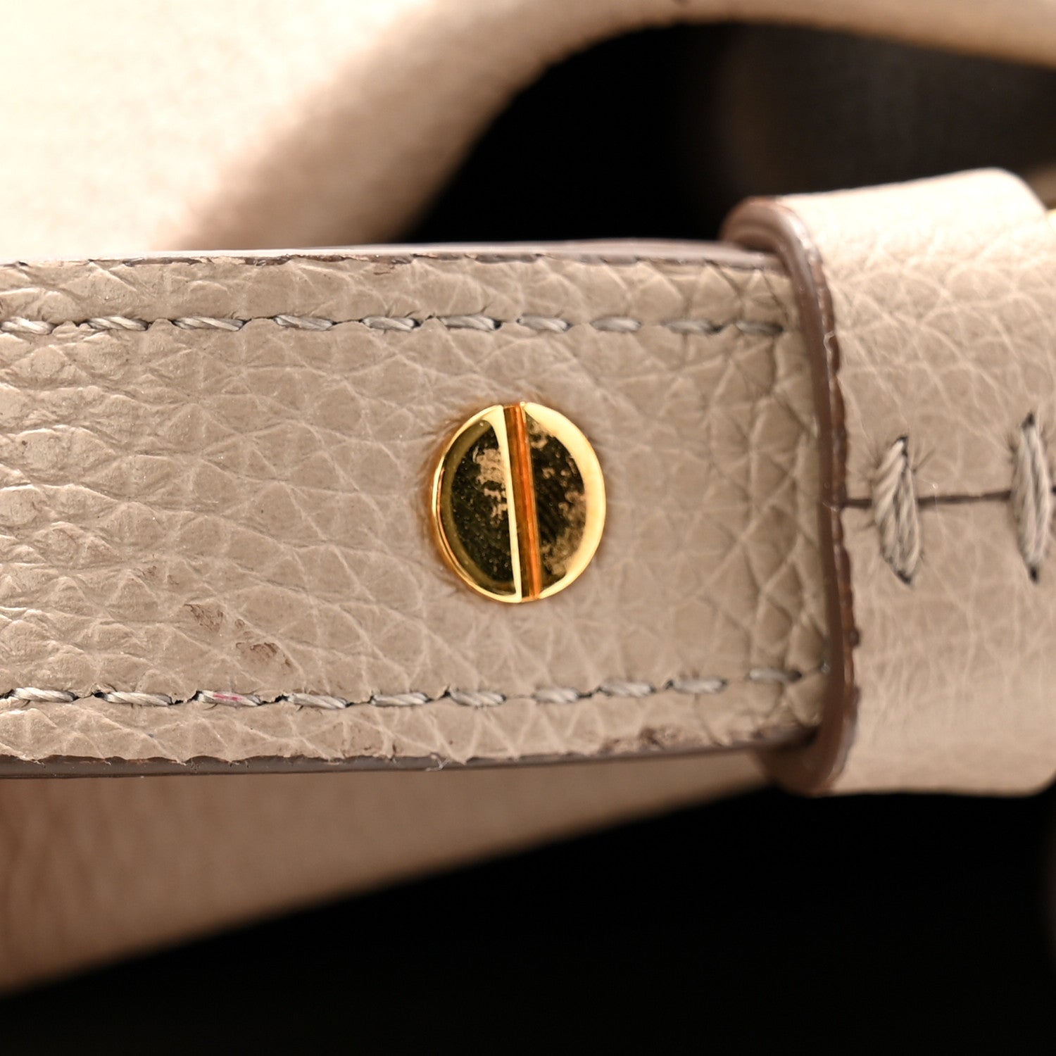Tom Ford Grained Calfskin Small Padlock Top Handle Beige 12 of 12