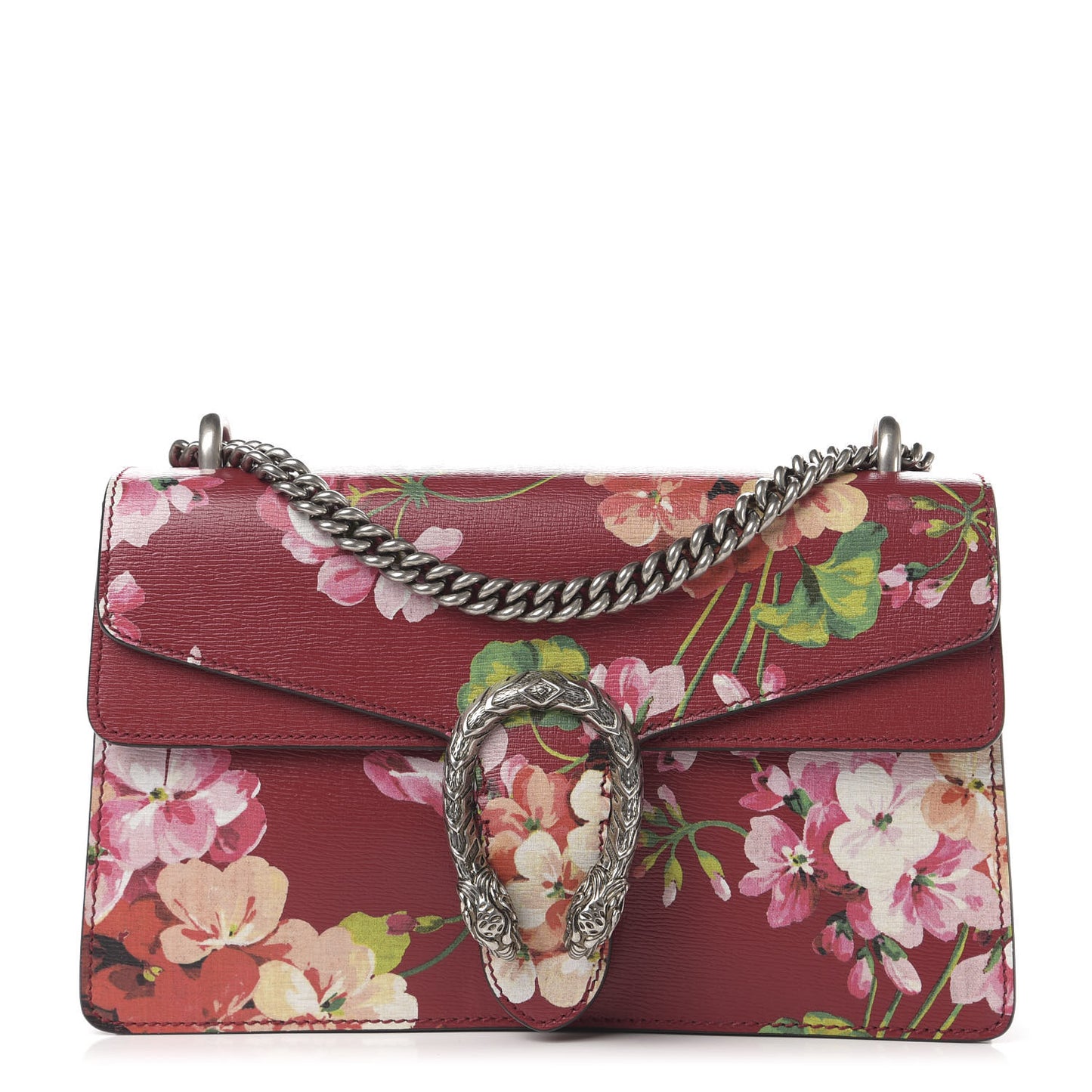 Calfskin Blooms Print Small Dionysus Shoulder Bag Romantic Cherry Multicolor