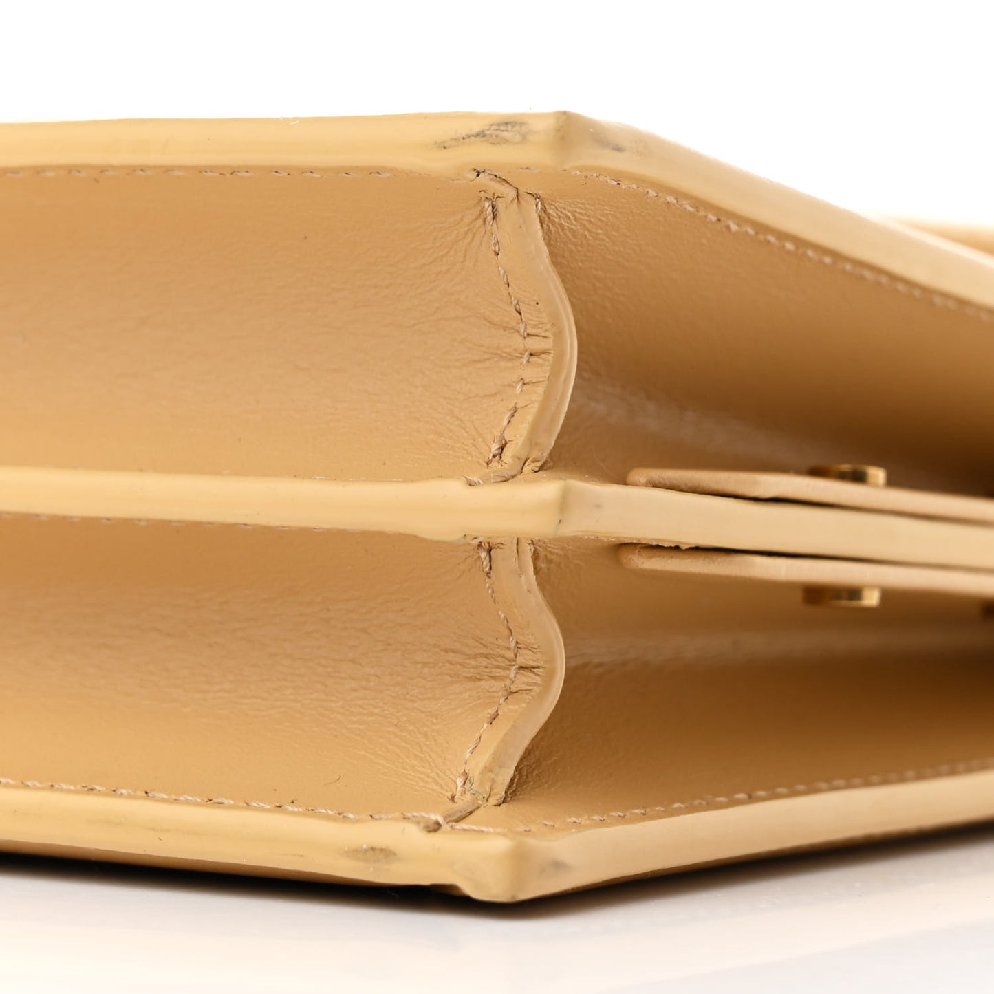 Canvas Calfskin Classic Monogram Cassandra Grege Brown Gold