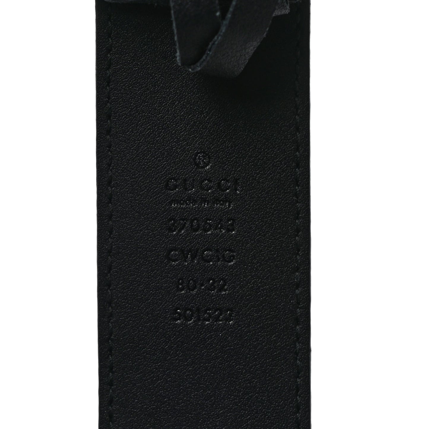 Guccissima Interlocking G 37mm Belt 80 32 Black