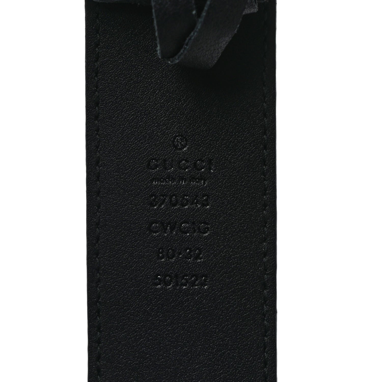 Gucci Guccissima Interlocking G 37mm Belt 80 32 Black 3 of 4