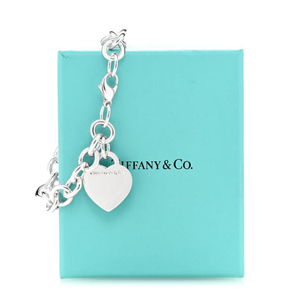 Tiffany Sterling Silver Heart Tag Charm Bracelet 5 of 5