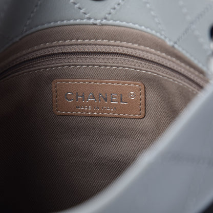Chanel Calfskin Stitched Small CC Pocket Shoulder Grey 6 of 13