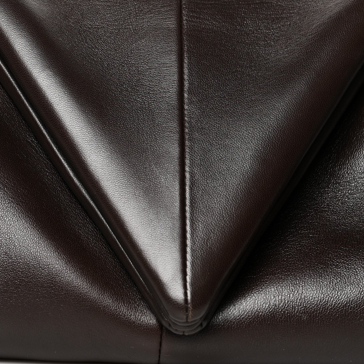 Bottega Veneta Lambskin BV Trine Clutch Fondente 7 of 9