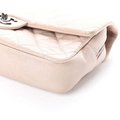 Chanel Glazed Calfskin Quilted Medium Duo Flap Beige 9 of 9