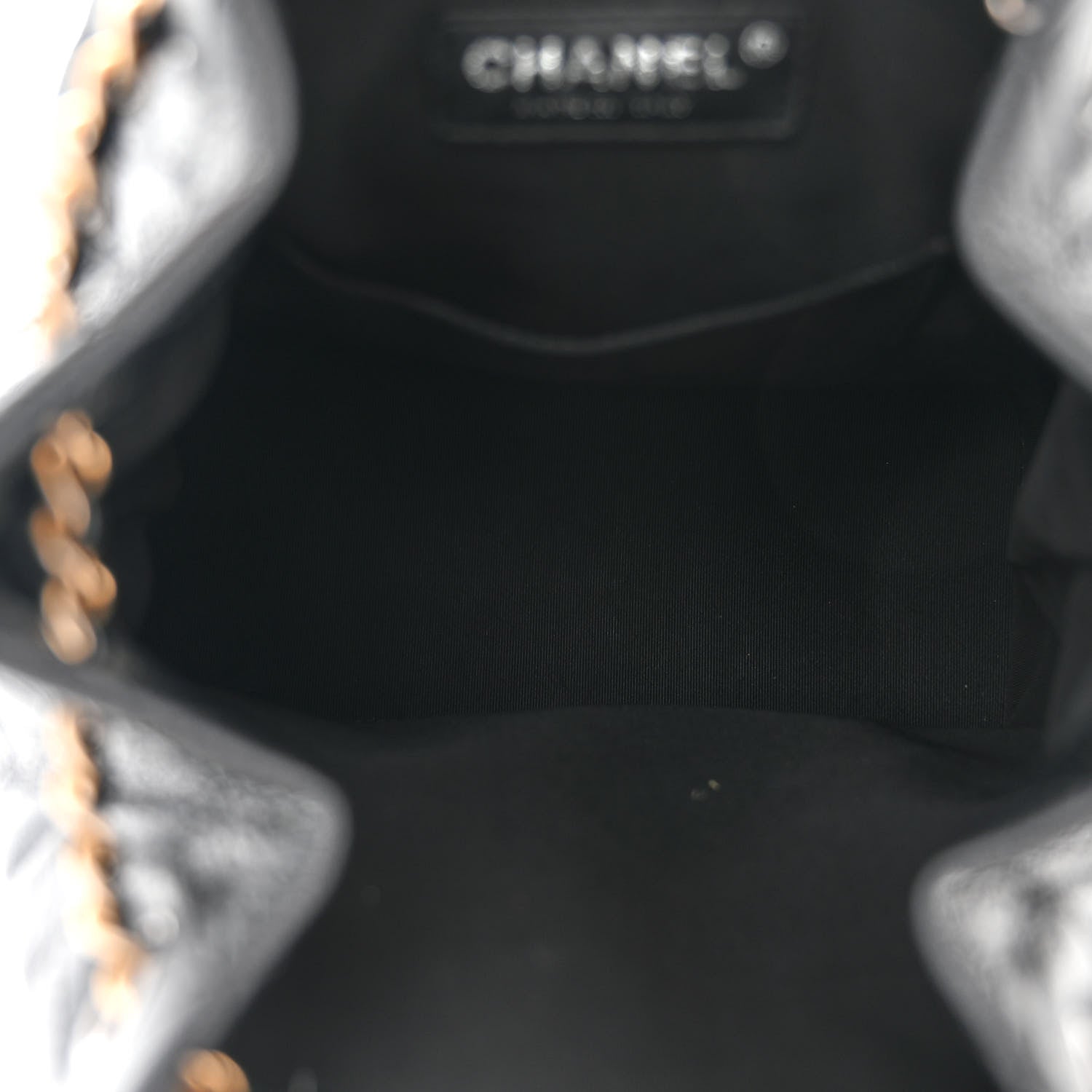 Chanel Patent Goatskin Quilted Small Gabrielle Backpack Black 5 of 11