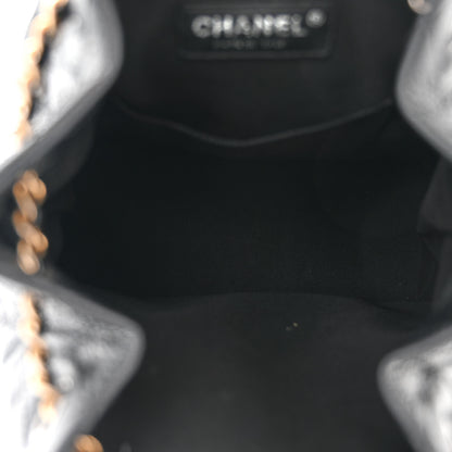 Chanel Patent Goatskin Quilted Small Gabrielle Backpack Black 5 of 11